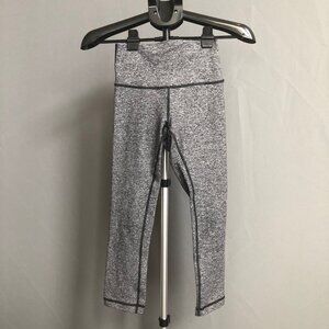 Lululemon Wunder Under High-Rise Leggings Womens 4 Heathered Black Inseam 21